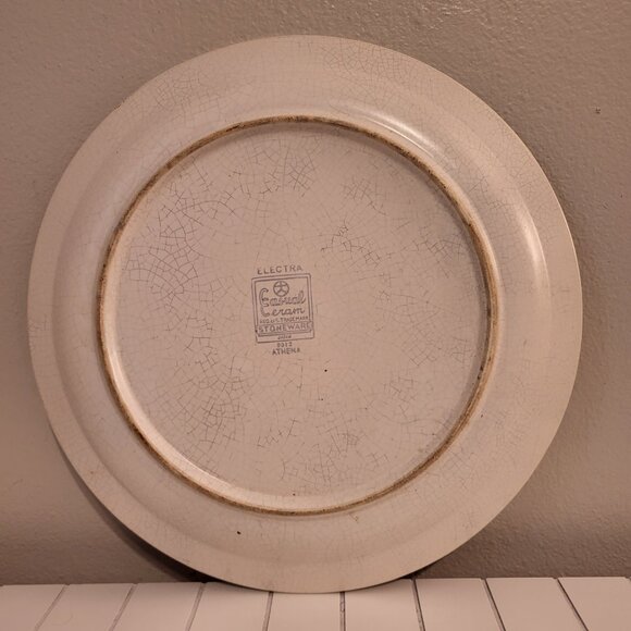 MID CENTURY MODERN 12.8" PLATTER ELECTRA ATHENA Stoneware MCM Mad Men - Picture 3 of 4